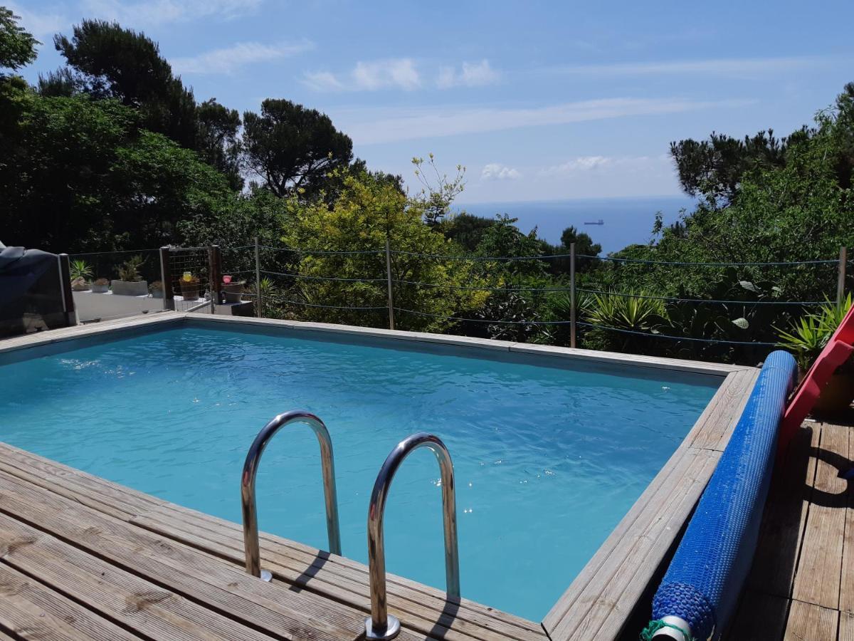 Sète Haut De Villa Au Mont St Clair Vue Exceptionnelle Mer Et Foret Terrasses, Piscine, Petanque, Solarium Prives מראה חיצוני תמונה