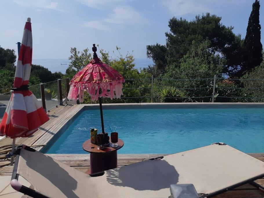 Sète Haut De Villa Au Mont St Clair Vue Exceptionnelle Mer Et Foret Terrasses, Piscine, Petanque, Solarium Prives מראה חיצוני תמונה
