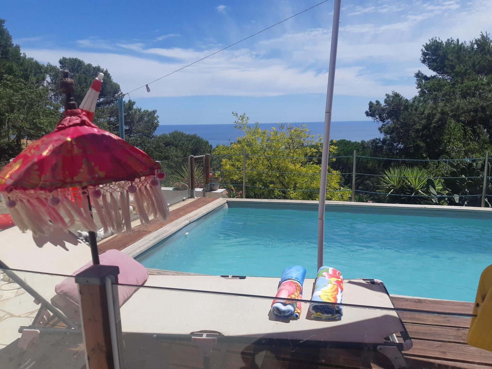 Sète Haut De Villa Au Mont St Clair Vue Exceptionnelle Mer Et Foret Terrasses, Piscine, Petanque, Solarium Prives מראה חיצוני תמונה